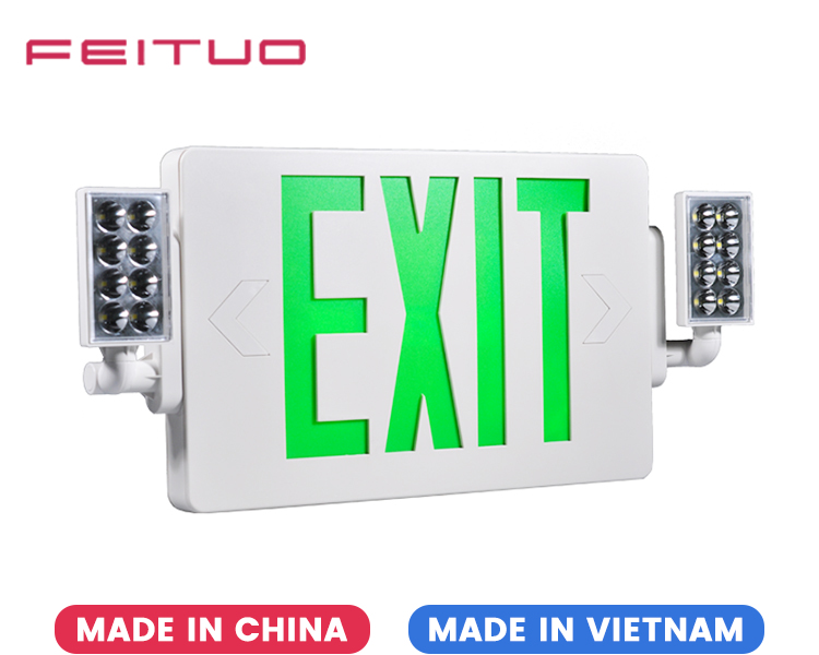 JLECD2GW-Green أضواء مخرج حريق الطوارئ برؤوس LED JLECD2GW-Green أضواء مخرج حريق الطوارئ برؤوس LED